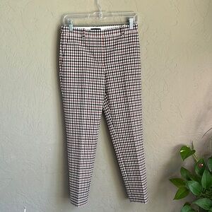 Theory size 2, Virgin wool‎ blend trouser Stylish Checkered women’s Pants
